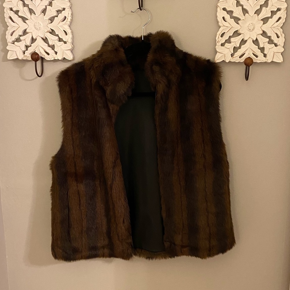 COACO New York Faux Mink Fur Vest
